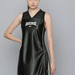 Reebok Brand Logo Print A-Line Mini Dress-image-13