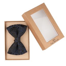 The Tie Hub Men Woven Design Bow Tie-75