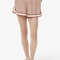Lacoste Women Print Mid-Rise Above Knee Regular Fit Shorts-image-0