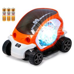 Fiddlerz 360 Degree Rotating Stunt Bump and Go Car - Multicolour-10
