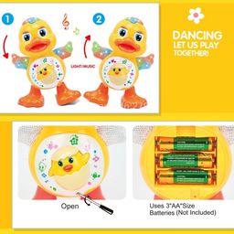 FANTASY INDIA Dancing Duck with Music Flashing Lights and Real Dancing Action - Yellow image 2