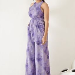 Anouk Modal Halter Neck Printed Basic Jumpsuit image 3