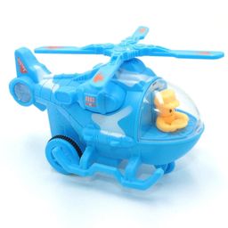 PLUSPOINT Helicopter Toy Friction Powered Push and go Mini Army Toys, Assorted Multicolored Helicopter for Kids (Helicopter)- Multi Color image 3
