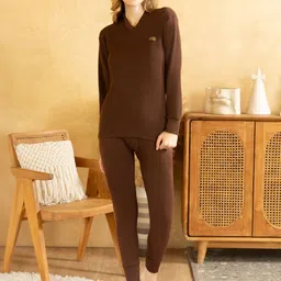 Lux Cottswool Ribbed Cotton Long Sleeves Thermal Set-image-86