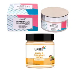 CARET ORGANIC Set Of 2 Vitamin C, E Daily Cream- 50 g & Chandan Ubtan Face Pack- 100 g-14