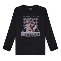 Cavio Kids Black Cotton Printed Full Sleeves Sweatshirt-image-83