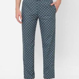 Urban Scottish Blue Regular Fit Printed Lounge Pants-image-31