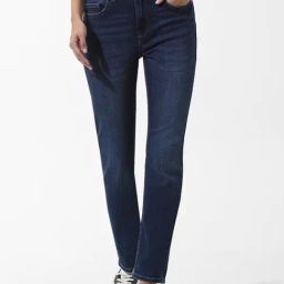 Only Blue Cotton Slim Fit Mid Rise Jeans-image-95
