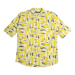 Cavio Kids Yellow Cotton Printed Full Sleeves Shirt-image-32