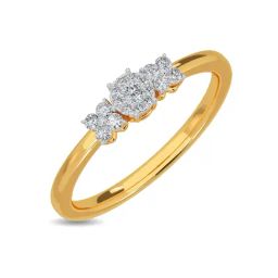 Kisna Diamond & Gold Jewellery Glorious 18k (750) Diamond & Gold Ring For Women-picture-14
