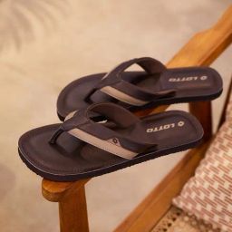 Lotto Men's Spring Step Brown Flip Flops-18