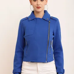 NoBarr Women Geometric Open Front Jacket-27