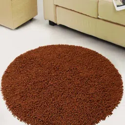 Saral Home Brown Cotton Bath Mats - Set of 1-image-42