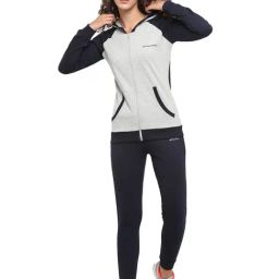 OFF LIMITS Navy & Grey Regular Fit Hoodie With Joggers-image-15