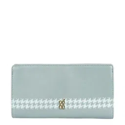 Baggit Blue Printed Bi-Fold Wallet for Women-25
