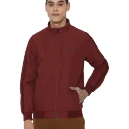 Allen Solly Maroon Cotton Regular Fit Jacket-picture-12