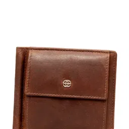 Eske Brown Leather Bi-Fold Wallet for Men-45