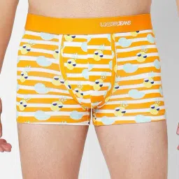 UnderJeans by Spykar Orange Printed Trunks-picture-24