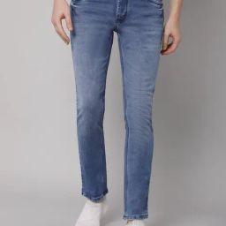 Cantabil Blue Cotton Regular Fit Jeans-image-49