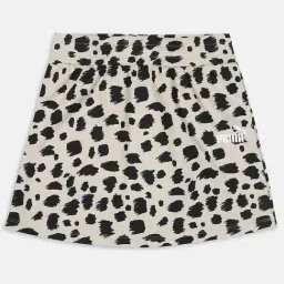 Puma Kids Essential+ Beige & Black Cotton Printed Skirt-picture-16