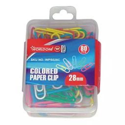 Worldone 28 mm Assorted Color U Clip for Attaching Papers, WPS028C (Pack of 80)-17