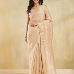 Fabindia White Regular Fit Saree-picture-32