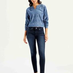 Levi's Navy Blended Solid Jeans-picture-24