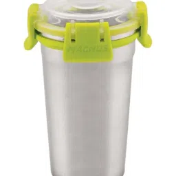 Magnus Silver Steel Leakproof Matte Finish Glass With Lid (0.35 L)-image-34