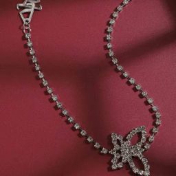 Sohi Silver Designer Statement Choker Necklace-image-68