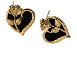 VAGHBHATT Set Of 2 Gold-Plated Heart Shaped Studs image 4