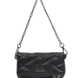 Kazo Black Small Geometric Handbag-image-87