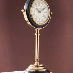 Fabindia Home Yug Gold & Black Stainless Steel Table Clock-picture-16