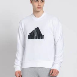 Adidas White M FI BOS CRW Sweatshirt-image-89