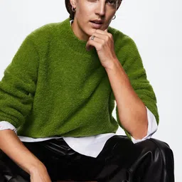 MANGO Women Boucle Sustainable Pullover-image-8