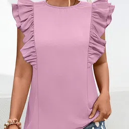 StyleCast x Revolte Women Solid Round Neck Top-image-64