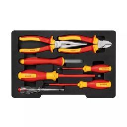 Bosch Professional Insulated VDE Mixed Hand Tool Set with Single-Phase Voltage Tester, 1600A02NG3 (Pack of 7) image 2