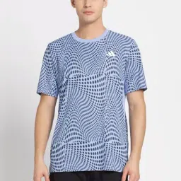 Adidas Blue Regular Fit Printed Sports T-Shirt-image-25