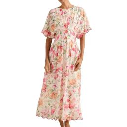 Eve Petite Scallop Trim Midi Dress-image-91