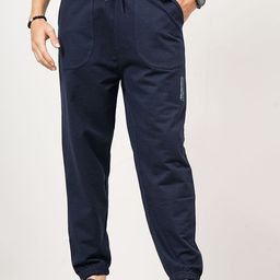 Genoa Men Relaxed Fit Elasticated Hem Jogger Trousers-image-52