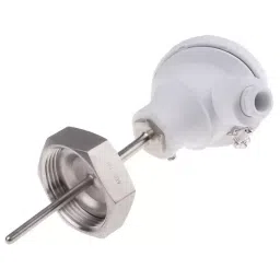 RS PRO PT100 RTD Sensor 6 mm Dia 75 mm Long 4 Wire RJT Nut Class B +150°C Max, 8722764-18