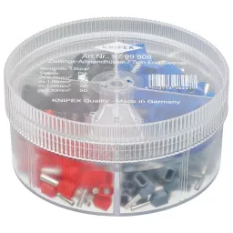 KNIPEX FERRULE TERMINAL KIT W/BOX, 200PC, 97 99 908-24
