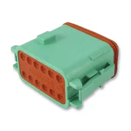 DEUTSCH - TE CONNECTIVITY PLUG, DT, GREEN, C KEY, 12WAY, DT06-12SC-CE06-picture-45