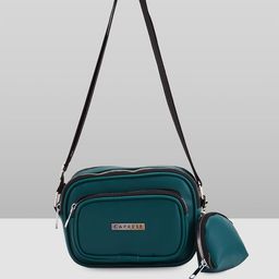 Caprese Structured Sling Bag With Coin Pouch-image-10