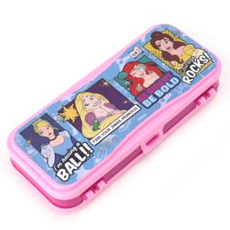 Disney Princess Double Sided Pencil Box - Pink and Purple-image-80