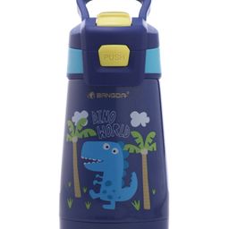 Insulated Stainless Steel Sipper Bottle with Dino Print Blue - 350 ml-image-82