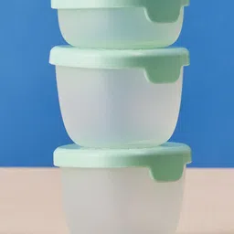 b.box Snack Tubs - Leakproof, Reusable & Portable Snack Containers Pack of 3 - Forest Green-picture-0