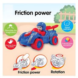 NEGOCIO Mini Racing Car Toy | Friction Powered Car | Push and Go Feature | Suitable for Kids- Pack of 1- Color May Vary image 5