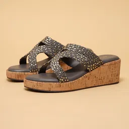 ERIDANI Party Wedge Sandals-30