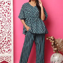 ETC Women Printed Pure Cotton Night Suit-image-58