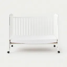 Juniors by Babyshop White & Blue 2 Crib Bedsheet with Pillow Covers-3